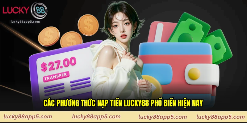 Các phương thức nạp tiền Lucky88 phổ biến hiện nay